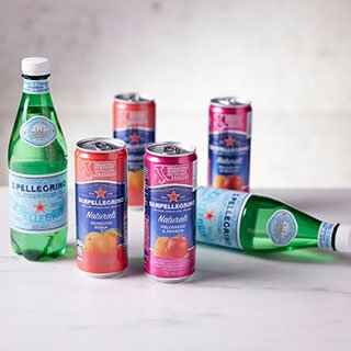 San Pellegrino Sparkling And Nu Waters Option